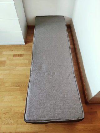 Sofá Cama Individual Plegable Gris