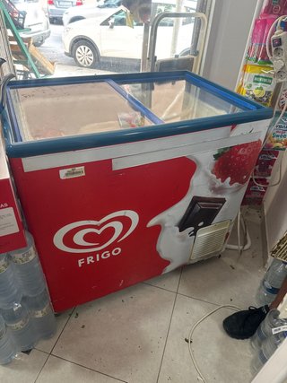 Congelador Frigo con tapa de cristal