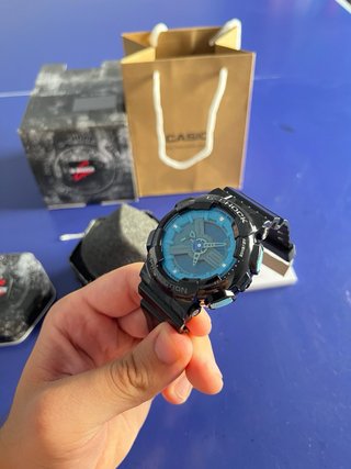 Reloj Casio Shock Negro y Azul Nuevo