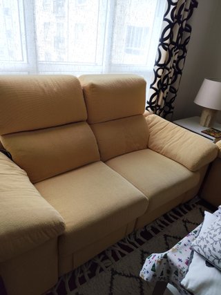 Sofá 3+2 plazas con 1 asiento reclinable