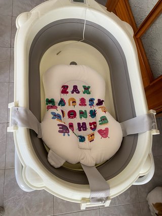 Bañera para bebé con cojín