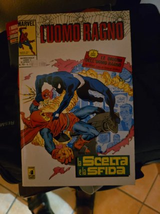 L'uomo ragno a fumetti