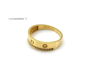 alianza oro 18k con circonita