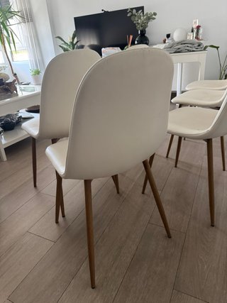 Conjunto 4 Sillas Maison du Monde Blancas