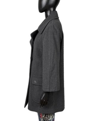 Cappotto Burberry Donna Lana Cashmere Tg 44 \ M