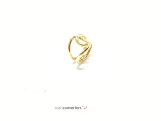 anillo oro 18k con piedra t. 15 (17,52 mm)