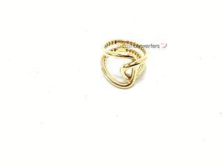 anillo oro 18k con piedra t. 15 (17,52 mm)