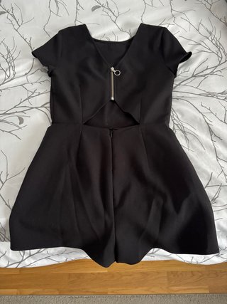 Vestido pantalon negro con cremallera