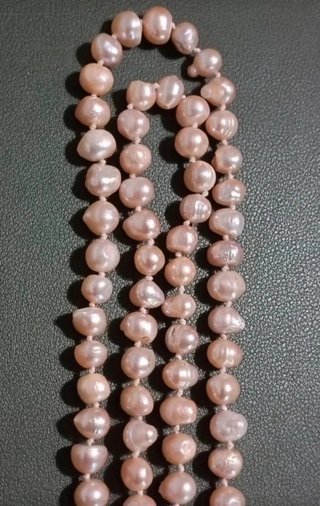 Collana lunga perle barocche fiume