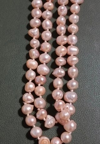 Collana lunga perle barocche fiume