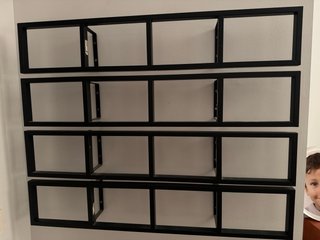 Estantería diseño metal CDs/libros pequeños