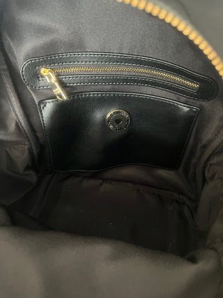 Mochila Love Moschino Preta Dourada