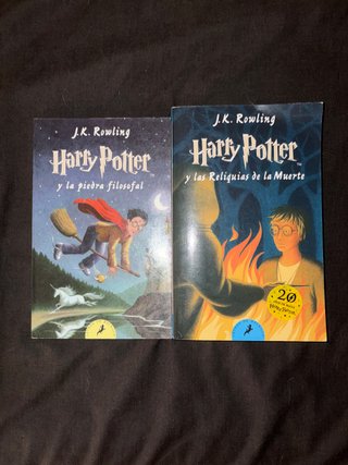 Libros harry potter 1 y 7.