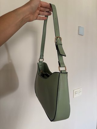 Bolso verde liso