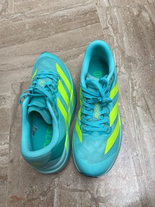 Zapatillas Adidas Adizero Verde y Turquesa