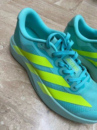 Zapatillas Adidas Adizero Verde y Turquesa