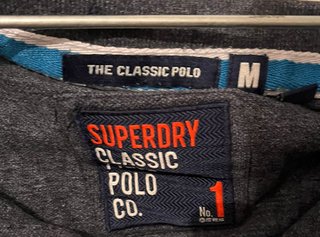 Polo Superdry Gris Oscuro Talla M