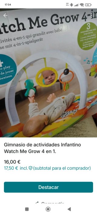 Gimnasio actividades Infantino Watch Me Grow 4 en