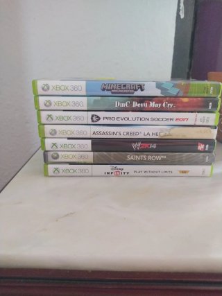 Lote 7 Giochi Xbox 360: Minecraft, DmC, PES 2017