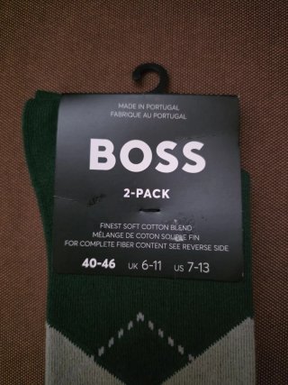 HUGO BOSS ORIGINAL, 2 PARES CALCETINES HOMBRE