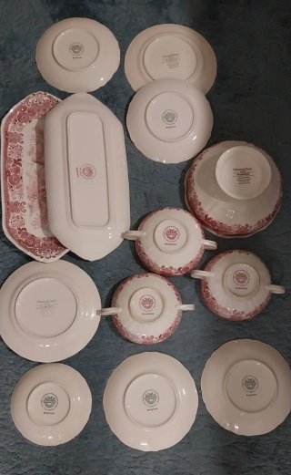 Villeroy & Boch Antigua Vajilla Rosa 14 piezas