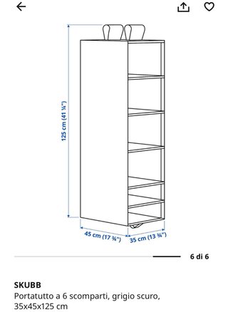 SKUBB Organizzatore IKEA Grigio