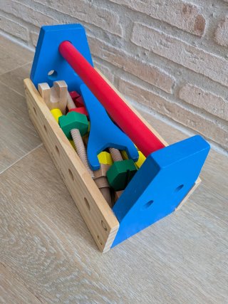 Caja de herramientas de madera Melissa & Doug