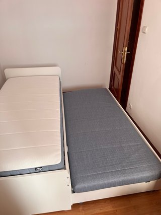 Cama nido IKEA SLAKT  90x200 cm  con colchones