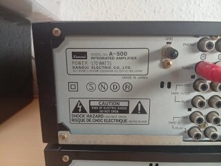 Amplificador Sansui A-500 + Sintonizador T-500L