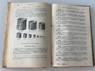2 librosBRUÑOS1930:Tesoro conocimiento/Aritmetica