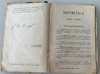 2 librosBRUÑOS1930:Tesoro conocimiento/Aritmetica