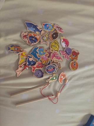 Juego de Pesca Magnético de Madera