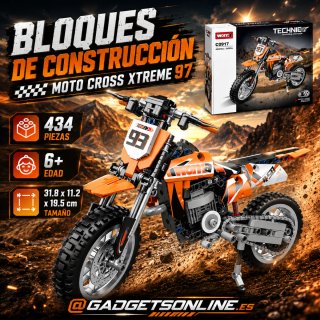 BLOQUES DE CONSTRUCCION MOTO CROSS TECHNIC 434 PIE