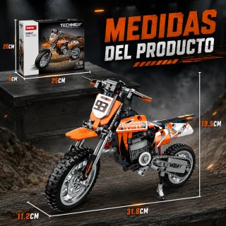 BLOQUES DE CONSTRUCCION MOTO CROSS TECHNIC 434 PIE