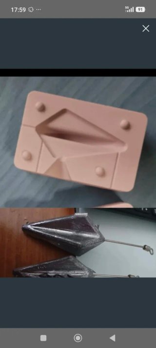Molde para plomos de pesca 150gr