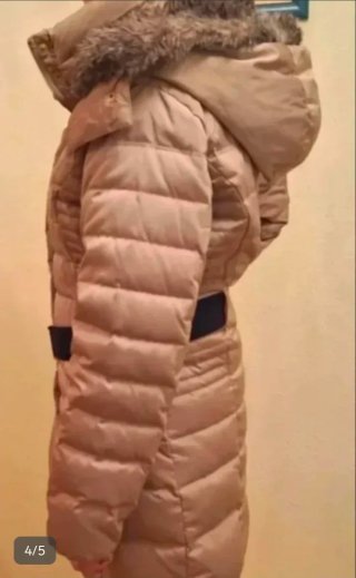 Abrigo plumífero beige talla XL