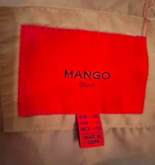 Abrigo plumífero beige talla XL