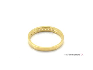 anillo oro 18k con piedra con circonita