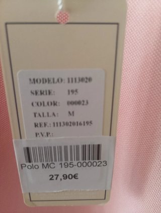 Polo ERESSE Rosa Talla M