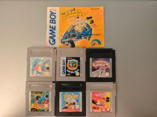 Lote 6 Juegos Game Boy + manual Crash Dummies
