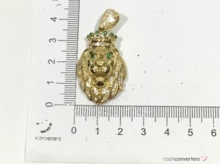 colgante oro 18k con piedra con circonita
