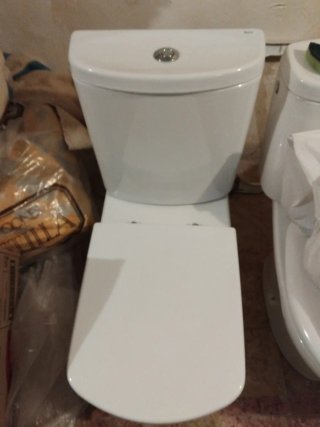 Inodoro wc Roca con Cisterna y Tapa Dura.