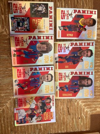 Lote 7 cromos Panini – FC Barcelona | Stars on 25