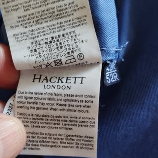 Chaqueta Hackett Talla 52 Entallada Azul