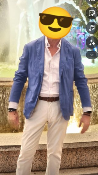 Chaqueta Hackett Talla 52 Entallada Azul