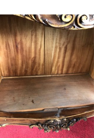 Credenza Luigi XV '800 marmo e legno