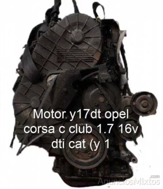 Motor y17dt opel corsa c club 1.7 16v dti cat (y 1