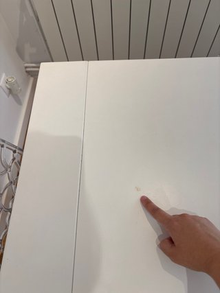 Mesa extensible blanca madera