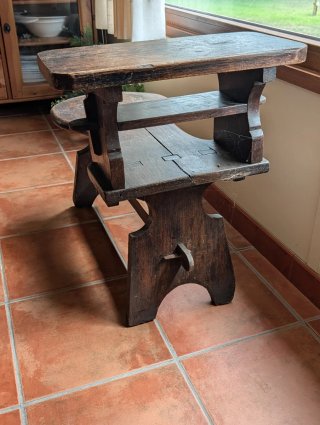 Mesa Silla Alpargatero Tradicional Madera