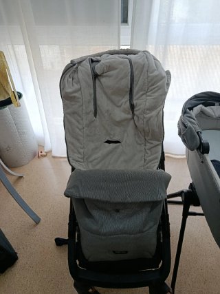 Lote bebé: Silla + Capazo gris